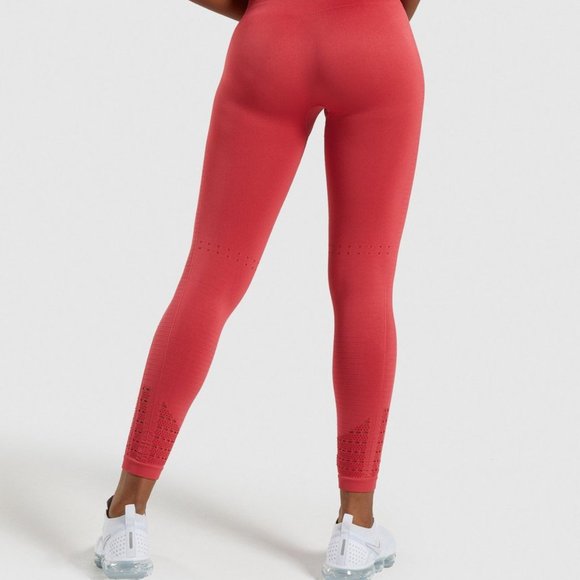 Gymshark ENERGY+SEAMLESS LEGGING CORAL RED - Picture 3 of 4